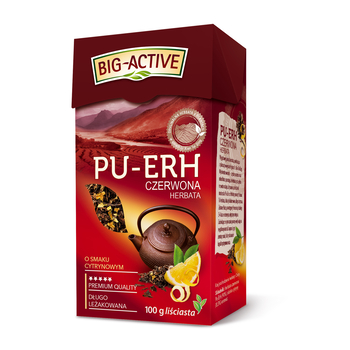 BIG - ACTIVE HERBATA CZERWONA PU-ERH CYTRYNA