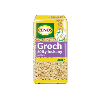 GROCH ŻÓŁTY ŁUSKANY POŁÓWKI 400 G CENOS