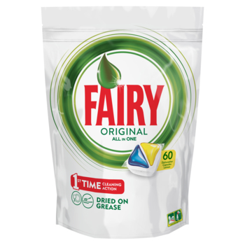FAIRY ORIGINAL ALL IN ONE LEMON KAPSUŁKI DO ZMYWARKI 60 SZTUKI