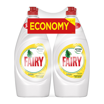 FAIRY PŁYN DO MYCIA NACZYŃ CYTRYNOWY 2X900ML