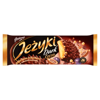 JEŻYKI DARK COCOA HERBATNIKI W CZEKOLADZIE DESEROWEJ 140 G