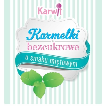 KARWIT KARMELKI BEZCUKROWE O SMAKU MIĘTOWYM 120G