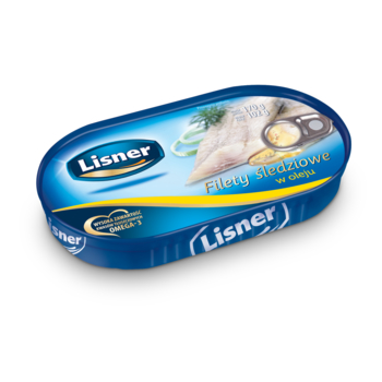 FILETY ŚLEDZIOWE W OLEJU LISNER 170G