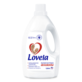 LOVELA MLECZKO DO PRANIA UBRANEK NIEMOWLĘCYCH I DZIECIĘCYCH -DO KOLORU 1,504 L ( 16 PRAŃ
