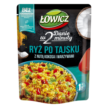 ŁOWICZ RYŻ PO TAJSKU Z NUTĄ KOKOSA I WARZYWAMI 250G