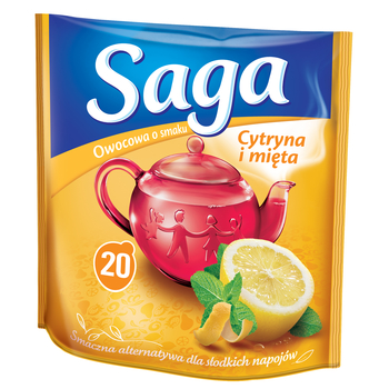SAGA OWOCOWA CYTRYNA I MIĘTA 20TB