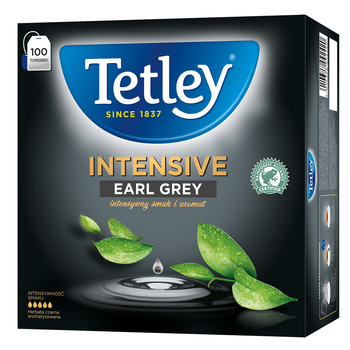HERBATA TETLEY INTENSIVE EARL GREY 100 TOREBEK X 2G