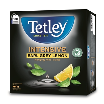 HERBATA TETLEY INTENSIVE EARL GREY LEMON 100