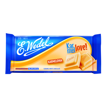 E. WEDEL CZEKOLADA BIAŁA KARMELOWA 90G