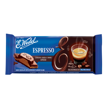 E. WEDEL CZEKOLADA GORZKA Z NADZIENIEM ESPRESSO 100G